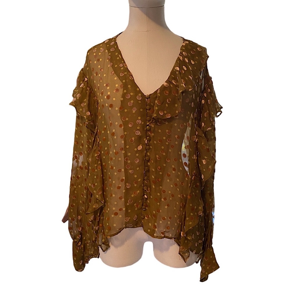 The Kooples Silk Blouse sz 3